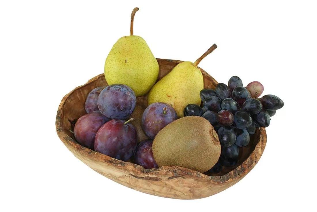 Olivenholz Obstschale kaufen | einzigartig & naturbelassen | Obstschalen